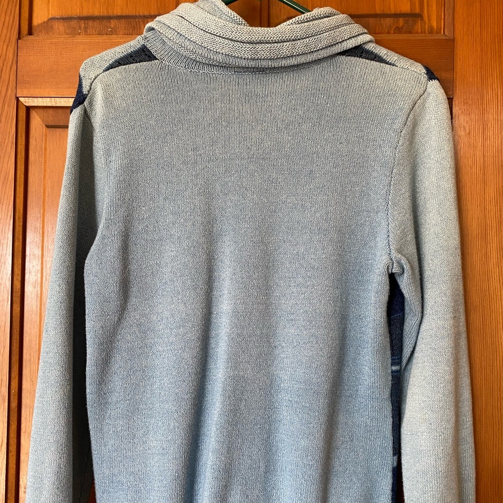 Blue Willis button up multi blue sweater - Picture 4 of 4
